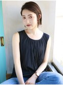 天神【BIRTH】ミニボブミルクティーブラウン束感ショート4