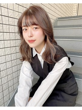 ロッサ マダムアルディ(Rosa Mme.Hardy) ベージュ インナーカラー ミルクティーベージュ