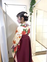 ロカット サロン(Roquat Salon)&nbsp;卒業式袴シニヨンアレンジ【ヘアセット/立川/立川南/国分寺】