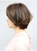 ショコラベージュ大人可愛いフワッとカールスタイル