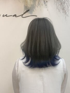 イコール 銀座(equal) 切りっぱなしボブ/エアリーロング/美髪/ピンクブラウン[銀座]