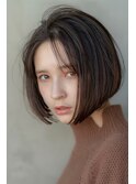 大人ナチュラルショートボブ/大人可愛い/20代30代/髪質改善