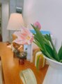 ツム(zum) インテリアもすきで花や観葉植物も飾っています。