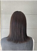 切りっぱなし 外ハネ ミディアム 大人スタイル