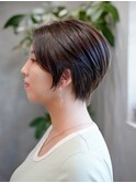 【店長小川】30代40代暗めベージュの大人ショート