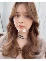 バイオレット 表参道店(Violet)&nbsp;韓国ベージュブラウン大人ロングレイヤーヘルシーウェーブ