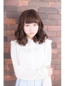 ステージ(STAGE) 大人かわいい/レイヤーロング/グレーベージュ/前髪パーマ/幡ヶ谷