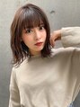 サンド 名古屋(sand)&nbsp;少し長めのボブ×パーマ[名古屋駅/ショートボブ/インナーカラー]