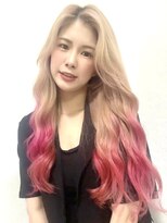 ヒョンミョン ライズバイレボ 取手店(hyon myon/RISE by REVO)&nbsp;レイヤーカット/デザインカラー/オリーブベージュ[取手/取手駅]