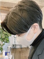 センターパートニュアンスパーマワンカールパーマ韓国コンマヘア