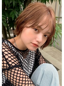 クーエフー(coo et fuu) シナモンベージュと外ハネボブで抜け感ヘア