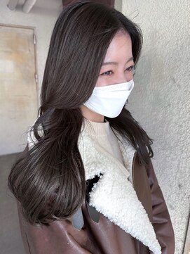 ガーデンヨコハマ(GARDEN YOKOHAMA) 韓国風ロングヨシンモリ前髪なしイメチェンベージュブラウン小顔