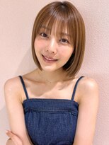 サンド ミュウ 横浜店(sand mieu)&nbsp;ボブディオリーブベージュ髪質改善縮毛矯正フェイスレイヤー