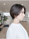 前髪長めショート/ショートカット/ショートヘア/20代/30代/40代