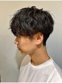 目黒/品川 スペインカールブルーブラックフェザーパーマ