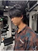 NEXTNEO石井/シースルーマッシュウルフメンズカットパーマ静岡
