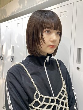 メゾンアクア 表参道(Maison ACQUA) ◎ミニボブ縮毛矯正髪質改善ストレート顔まわりレイヤーカット