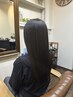 ストレートパーマ(縮毛矯正)＋カット　￥19,800～　
