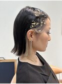フィンガーウェーブで作る大人のダウンスタイル
