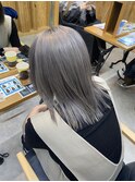 グレーアッシュ/ダブルカラー/ケアブリーチ/髪質改善/駅南