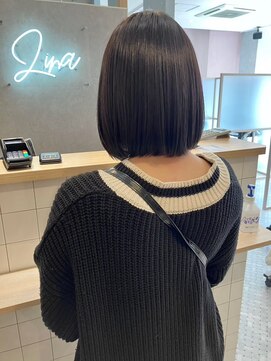 ジーナ 船橋(Zina) 髪質改善*マチルダボブアッシュカラー*美髪【Zina船橋】