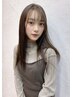 前髪＊顔まわり縮毛矯正＋カット＋トリートメント￥8300 kiki