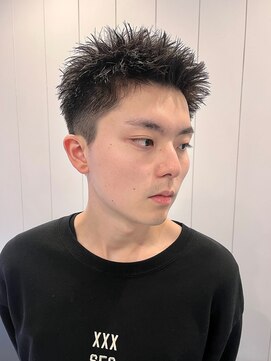 メンズココ 清澄白河店(MENS COCO) アップバング束間スパイキーショートフェードカット