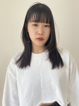 ヨーク(YOKE) ワイドバング暗髪フェイスレイヤー