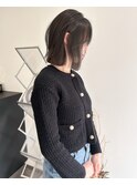 オリーブブラウン/アッシュブラウン/切りっぱなしボブ/ボブ
