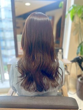 ヘアリゾート粋 ティガ 池袋店(tiga) ウェーブロング/ナチュラルブラウン