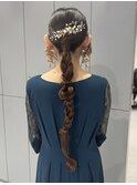 ヘアセット☆編みおろし☆ロングヘア