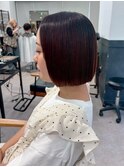 小顔タッセルボブ×美髪/イメチェン[ボブ/縮毛矯正/丸型卵型]