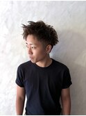 【ピンパーマ×スパイキーショート】朝のスタイリング楽ちん！