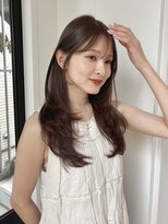 ローネス(LONESS)&nbsp;レイヤーカット　くすみベージュ　ハッシュカット