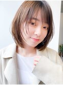 40代50代◎大人美人丸みボブ×ひし形シルエットパーマ