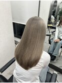 【qumu MARIKO】アッシュグレージュ×ケアブリーチ