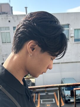 アノ 別府店(Ano.) 大分ニュアンスパーマセンターパートフェザーパーマ毛流れパーマ