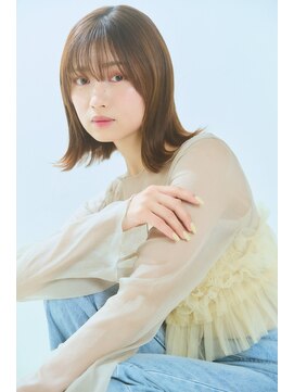 タッセルボブ/切りっぱなしボブ/長めボブレイヤー/大人長めボブ