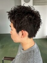 マップデザイン(map design)&nbsp;ツイストスパイラルパーマ メンズカット スパイラルショート