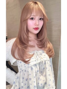 シェノン 表参道(CHAINON) 表参道/イメチェン/ピンクベージュ/アンブレラカラー/前髪/渋谷