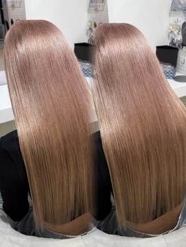 ジューシーティーティー(JUICY tt) ピンクベージュエクステ