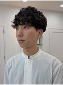 ニュアンスパーマ　メンズパーマ　マッシュ　メンズカット