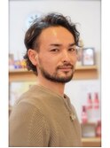 【Men's hair】くせ毛風ニュアンスパーマ×２ブロックスタイル