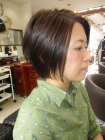 コアフィールフィス(COIFFURE fils) ショートボブ×ブルー
