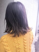 ヘアーアンドアトリエ マール(Hair&Atelier Marl)&nbsp;【Marl】ダークピンクカラーの無造作セミディ♪