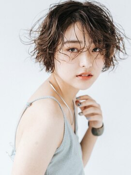 フィルムス 銀座(FILMS) レイヤーカット/デザインカラー/ウェットヘア/オリーブベージュ