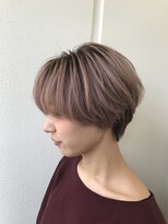 ナンバー 秋田店(N°)&nbsp;大人可愛い20代30代40代小顔ワンサイドショートボブ丸み前下がり