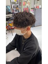 ヒビヲ(HIBIO) 波巻きスパイラルパーマメンズパーマメンズマッシュメンズヘア