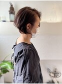 かきあげ前髪上品なショート