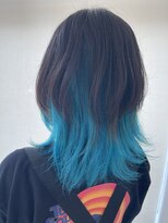 ヘアー アンド リラックス レーヴ 臼井店(Hair&Relax reve) 水色インナーカラー